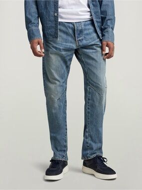 G-Star 3D ARC Slim Raw Relaxed Faded Blue Washed Jeans